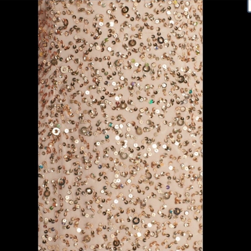 Adrianna Papell short sleeves beaded dress - Picture 5 of 11